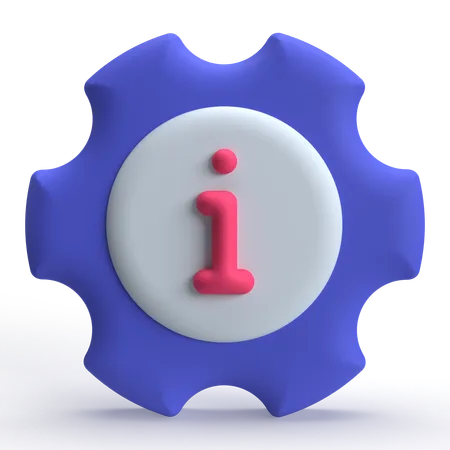 Einstellungsinformationen  3D Icon