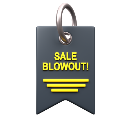 Einzelnes Blowout-Deal-Tag  3D Icon