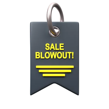 Einzelnes Blowout-Deal-Tag  3D Icon