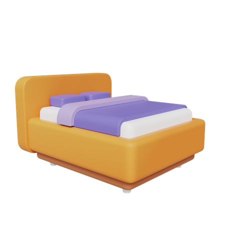 Einzelbett  3D Icon