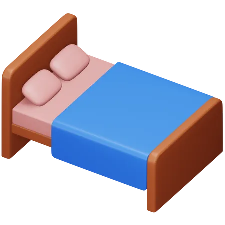 Einzelbett  3D Icon