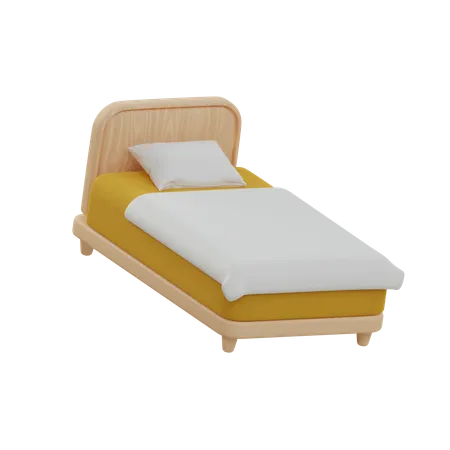 Einzelbett  3D Icon