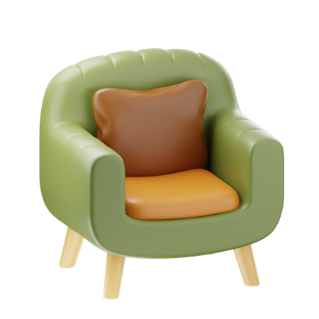 Einzelcouch  3D Icon