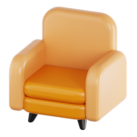 Einzelsofa  3D Icon