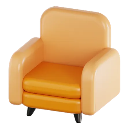 Einzelsofa  3D Icon