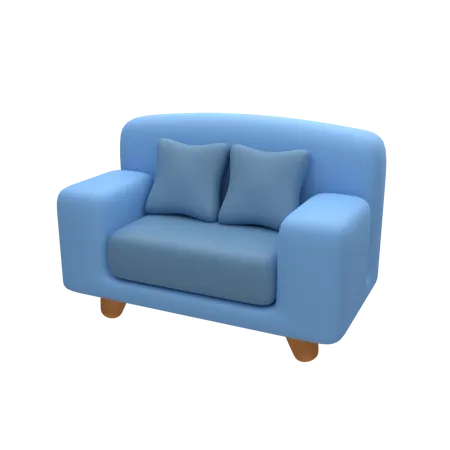 Einzelsofa  3D Icon