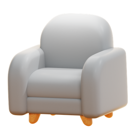 Einzelsofa  3D Icon