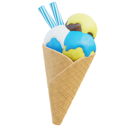 Eiscreme  3D Icon