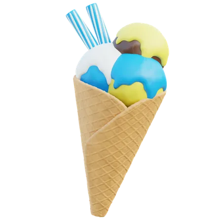 Eiscreme  3D Icon