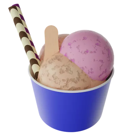 Eiscreme  3D Icon