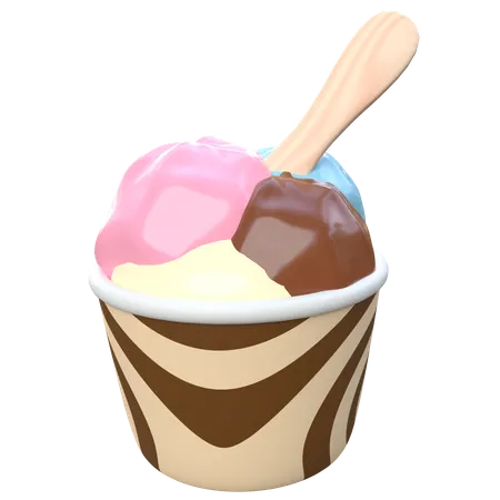 Eiscreme  3D Icon