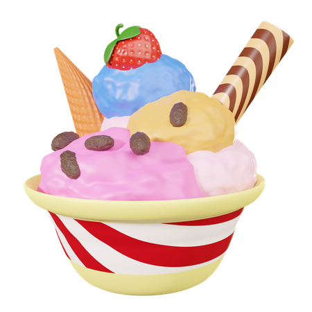 Eiscreme  3D Icon