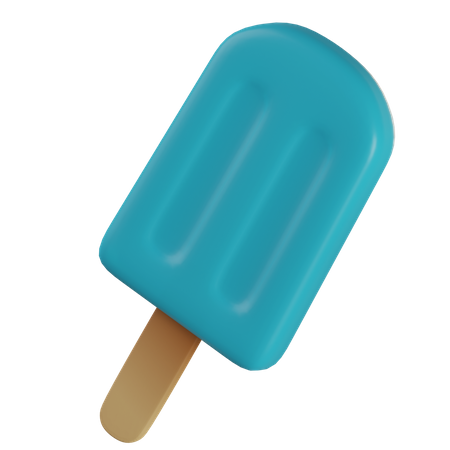 Eis am Stiel  3D Illustration