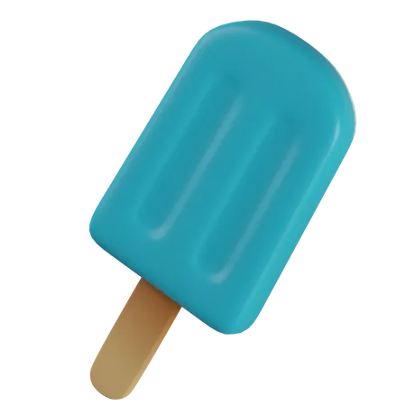 Eis am Stiel  3D Illustration