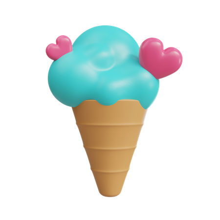 Eiscreme-Liebe  3D Icon