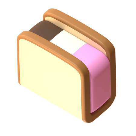 Eiscreme-Sandwichbrot  3D Icon