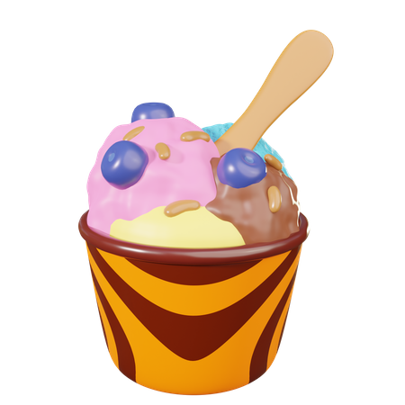 Eisbecher  3D Icon