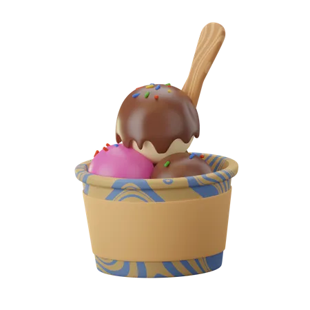 Eisbecher  3D Icon