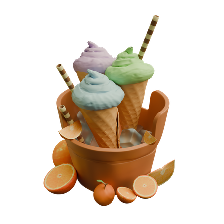 Eiscreme  3D Icon