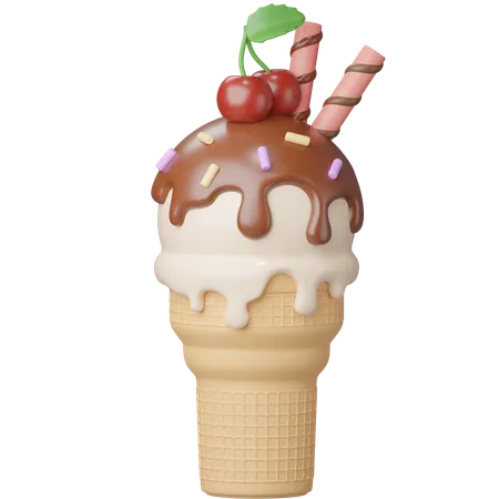 Eiscreme  3D Icon