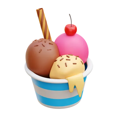 Eiscreme  3D Icon