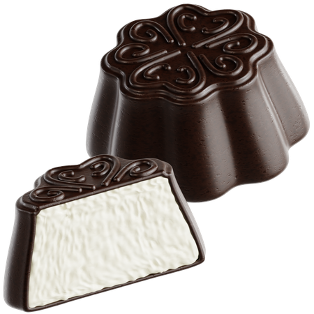 Eiscreme-Mondkuchen  3D Icon
