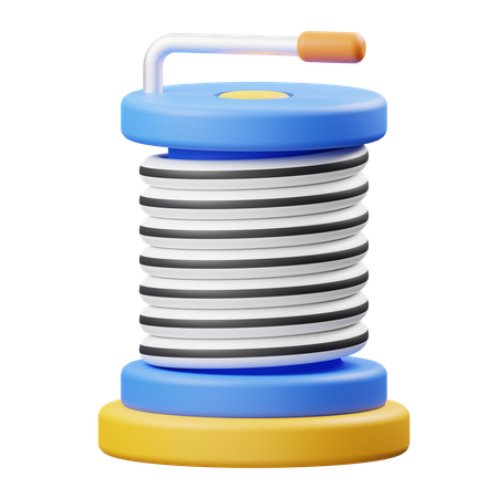 Eisenkabelrolle  3D Icon