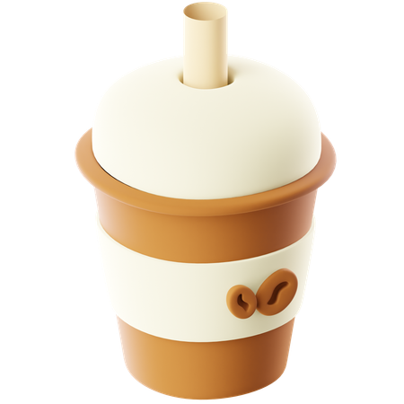 Eis Kaffee  3D Icon