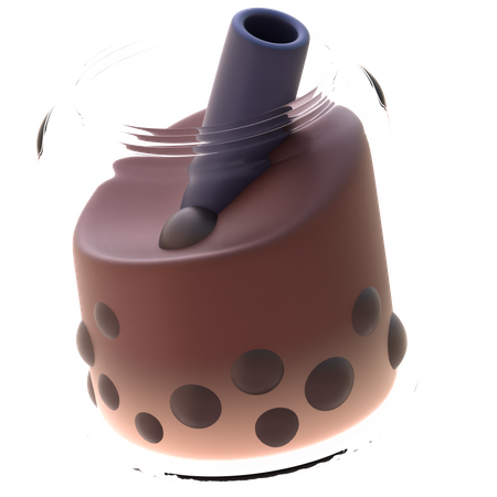 Eiskaffee-Boba  3D Icon