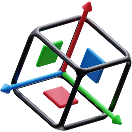 Eixo 3D  3D Icon