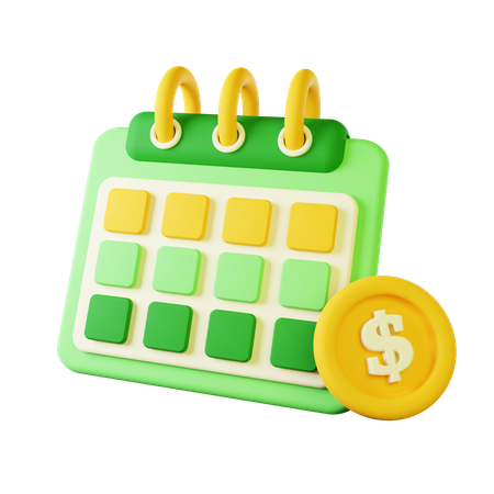 Año financiero  3D Icon