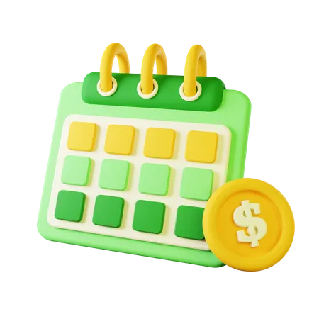 Año financiero  3D Icon