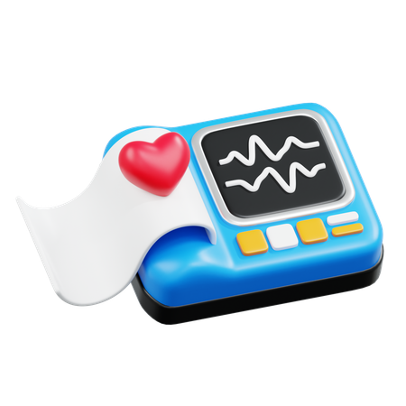 EKG  3D Icon