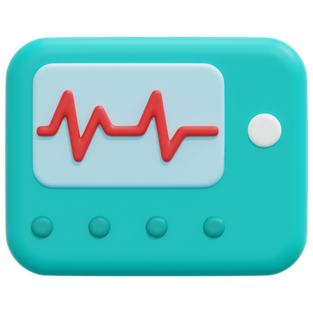 EKG  3D Icon