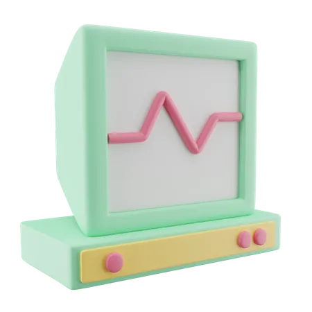 EKG-Gerät  3D Icon