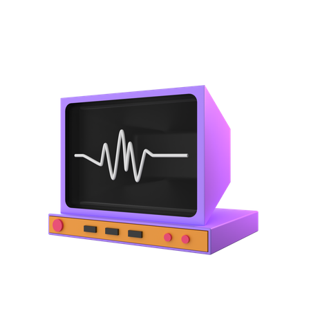 EKG-Gerät  3D Icon