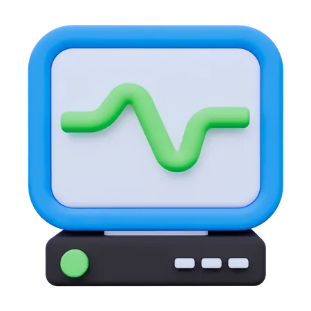 EKG-Gerät  3D Icon