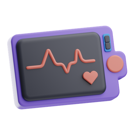 Ekg Machine  3D Icon