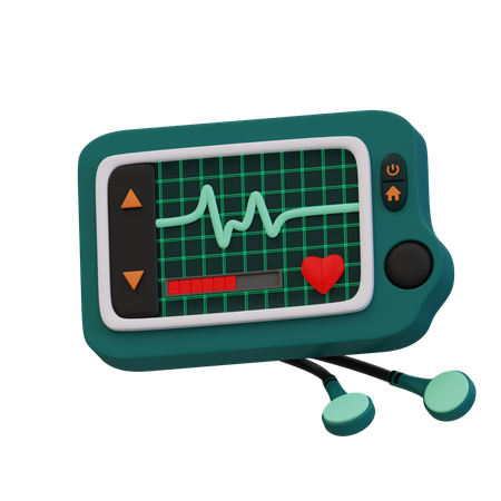 EKG-Monitor  3D Icon