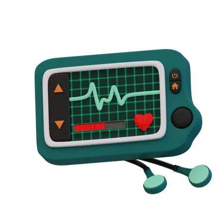 EKG-Monitor  3D Icon