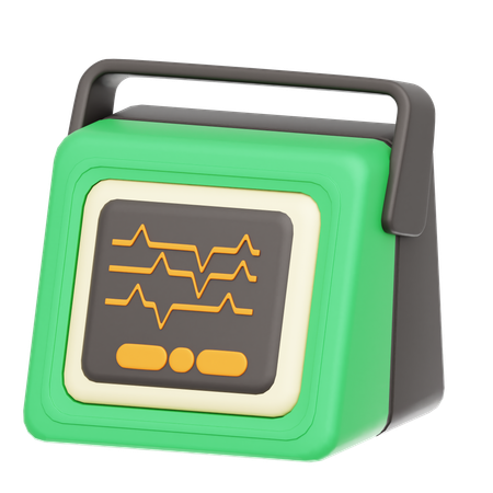 EKG-Monitor  3D Icon