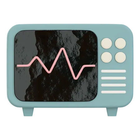 EKG-Monitor  3D Icon