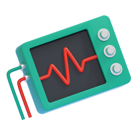 EKG-Monitor  3D Icon