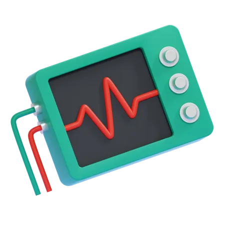 EKG-Monitor  3D Icon