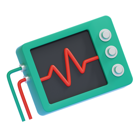 EKG Monitor  3D Icon