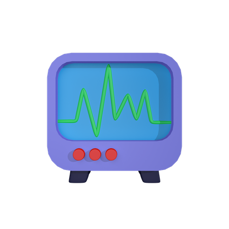 EKG-Monitor  3D Icon