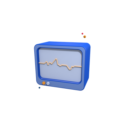 EKG-Monitor  3D Icon