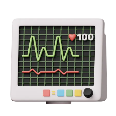 EKG  3D Icon