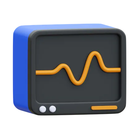 EKG-Monitor  3D Icon