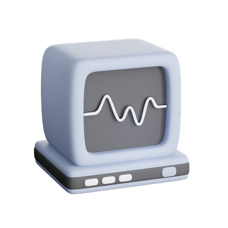 EKG-Monitor  3D Icon